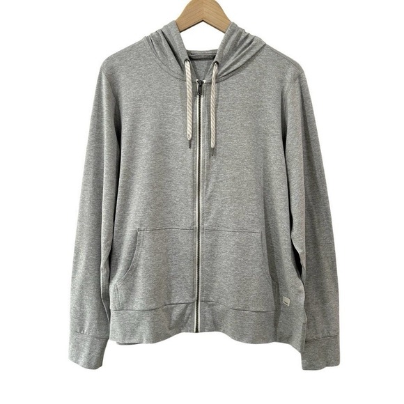 Vuori Tops - Vuori women's Halo Performance zip Hoodie XL Grey Heather activewear athleisure